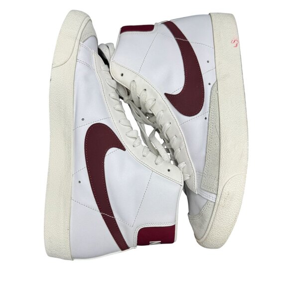 Nike Blazer Mid '77 Vintage White Team Red High Top Sneaker BQ6806-111, Size 12 - Picture 7 of 10